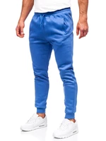 Pantaloni de trening bărbați albastru Bolf CK01