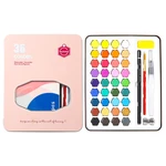 Lighting&Micro 36 Colors Watercolor Pigment Set Solid Watercolor Paint Tools Students Hand-painted School Art Supplies