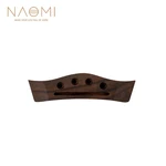 NAOMI 110mm Length Rosewood Bridge For Ukulele 4 String Guitar Part Accessories Slotted But Undrilled