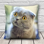 3D Cute Expressions Cats Throw Pillow Cases Sofa Office Car Cushion Cover Gift