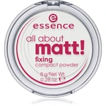 Essence All About Matt! transparentný kompaktný púder 8 g