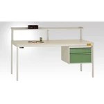 Manuflex LC4742.5007 Kompletné puzdro 300 pre stôl CANTO, s 2 zásuvkami, 1 x 100, 1 x 200 Telo: brilantne modrá vodivá Z