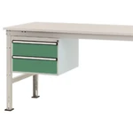 Manuflex ZB4513.6011  Spodná konštrukcia domu, stacionárne, využiteľná výška 300 mm s 2 zásuvkami. Pre hĺbku stola 1000