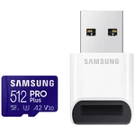 Samsung PRO Plus SDXC karta 512 GB Class 10, Class 10 UHS-I, UHS-I, v30 Video Speed Class podpora videa 4K, výkonnostný