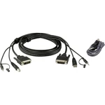 ATEN KVM prepojovací kábel [1x DVI-D zástrčka , USB 2.0 zástrčka A, jack zástrčka 3,5 mm - 1x DVI-D zástrčka , USB 2.0 z