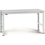 Manuflex LU4013.7035 ESD pracovný stôl UNIVERSAL Štandardný základný stôl s gumovou doskou, ŠxHxV = 1000 x 800 x 760-870