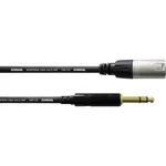 Mikrofónny kábel Cordial 1,5 m REAN XLR M / jack 6,3 mm 1.5 m čierna XLR (M) / jack 6,3 mm