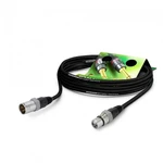 Hicon GA1B-0250-SW-GR XLR prepojovací kábel [1x XLR zásuvka 3pólová - 1x XLR zástrčka 3pólová] 2.50 m čierna
