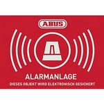 Výstražná samolepka;alarm, Jazyky: němčina (š x v) 74 mm x 52.5 mm ABUS AU1423