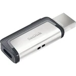 USB paměť pro smartphony/tablety SanDisk Ultra® DualDrive, 64 GB, USB 3.2 Gen 1 (USB 3.0), USB-C™, stříbrná