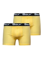 Žluté pánské boxerky Bolf 0953-2P 2 PACK