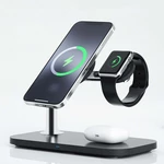 Bakeey 3 in 1 Magnetic Wireless Charger Holder 15W Fast Charging for iPhone / iWatch /Earphone