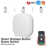 MoesHouse Tuya ZB Smart Wireless Button Scene Switch Remote Controller Multi-scene Linkage Smart Switch Battery Powered