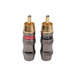 REXLIS Gold-Plated RCA Male Soldering Plug TR026 HIFI Audio Cable RCA Male VideoAudio Connector For Cable