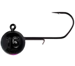 Monkey lures jigová hlavička mnky hook black pink 3 ks 2/0 - 5 g