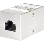 RJ45 (křížený) síťový adaptér Renkforce RF-2915754 CAT 5e, [1x RJ45 zásuvka - 1x RJ45 zásuvka], kov