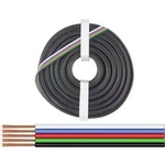 Lanko/ licna Donau Elektronik 519-010, 5 x 0.25 mm², černá, zelená, červená, modrá, bílá, 10 m