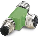 Rozdělovač a adaptér pro senzory - aktory Phoenix Contact SAC-3P-M12T/2XM12 B PE 1519723 adaptér ve tvaru T, 1 ks