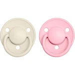 BIBS De Lux Natural Rubber Size 1: 0+ months dudlík Ivory / Baby Pink 2 ks BIBS De Lux Natural Rubber Size 1: 0+ months dudlík Ivory / Baby Pink 2 ks