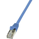 Síťový kabel RJ45 LogiLink CP1036S, CAT 5e, F/UTP, 1.00 m, modrá