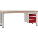 Kompletní dílenském základní PROFI s plastové desky, Šxhxv = 1500 x 700 x 840 mm Manuflex WP5427.3003 WP5427.3003