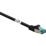 Síťový kabel RJ45 Basetech BT-2270623, CAT 6A, S/FTP, 15.00 m, černá