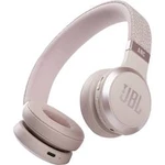 Bluetooth® Hi-Fi sluchátka On Ear JBL Harman LIVE 460 NC JBLLIVE460NCROS, růžová