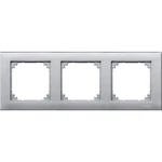 Schneider Electric Merten M-Plan trojrámeček Aluminium MTN486360