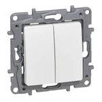 Legrand Niloé spínač č.6 + tlačítko bílá 764509
