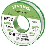 Bezolovnatý pájecí cín Stannol HF32 3,5% 0,8MM SN99,3CU0,7 CD 100G, bez olova, cívka, 100 g, 0.8 mm