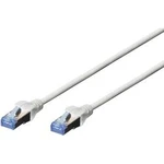 Síťový kabel RJ45 Digitus DK-1522-005, CAT 5e, F/UTP, 0.50 m, šedá