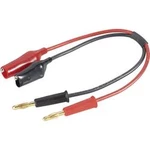 Adaptérový kabel pro napájecí zdroje Modelcraft 208351, [2x banánková zástrčka - 2x krokosvorky], 25.00 cm, 2.5 mm²