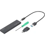 Pouzdro pro pevný disk M.2 Digitus DA-71115, USB 3.2 Gen 2 (USB 3.1), černá