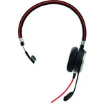 Náhlavní sada mono s USB stereo, na kabel Jabra Evolve 40 MS Mono na uši černá, červená