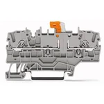 Dvojúrovňová oddělovací a měřicí svorka WAGO 2002-1972, pružinové připojení , 5.20 mm, oranžová, 50 ks