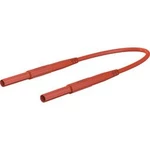 Stäubli XHM-5000 bezpečnostní měřicí kabely [4mm bezpečnostní zástrčka - 4mm bezpečnostní zástrčka] červená, 1.50 m