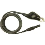Měřicí kabel zástrčka 4 mm ⇔ krokosvorky Cliff CIH22105, 2 m, černá