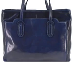 Dámská kožená kabelka Arteddy - tmavě modrá