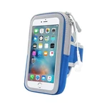 Puzdro na mobil športové Forever Zipper 6.0" modré športové puzdro • vyhotovenie na ruku • mäkký materiál • veľké oddelené vrecko • na uhlopriečku tel