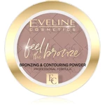 Eveline Cosmetics Feel The Bronze bronzující a konturovací pudr odstín 01 Milky Way 4 g