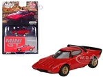 Lancia Stratos HF Stradale Rosso Arancio Red Limited Edition to 2400 pieces Worldwide 1/64 Diecast Model Car by True Scale Miniatures