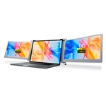 FOPO S19 14 Inch 1080P Dual Screen Portable Display Extender Triple Screen Monitor for Game Consoles 15-17Inch Laptop