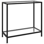 Console Table Transparent 31.5"x13.8"x29.5" Tempered Glass
