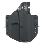 OWB Glock 17 - vnější pistolové pouzdro s polovičním SweatGuardem RH Holsters® – Černá (Farba: Čierna, Typ uchycení: Kovový prievlak)