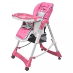 Dětská jídelní židlička Deluxe Dekorhome Růžová,Dětská jídelní židlička Deluxe Dekorhome Růžová