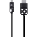 Belkin Mini-DisplayPort / HDMI káblový adaptér #####Mini DisplayPort Stecker, #####HDMI-A Stecker 1.80 m čierna F2CD080b