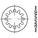Podložky ozubené TOOLCRAFT 138376 DIN 6797 vonkajší Ø:8 mm Vnút.Ø:4.3 mm 500 ks