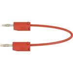 Stäubli LK205 merací kábel [lamelový zástrčka 2 mm  - lamelový zástrčka 2 mm ] 7.50 cm červená 1 ks