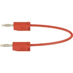 Stäubli LK205 merací kábel [lamelový zástrčka 2 mm  - lamelový zástrčka 2 mm ] 7.50 cm červená 1 ks