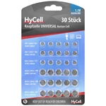 HyCell sada knoflíkových batérií 5x AG 1, AG 3, AG 4, AG 10, AG 12, AG 13